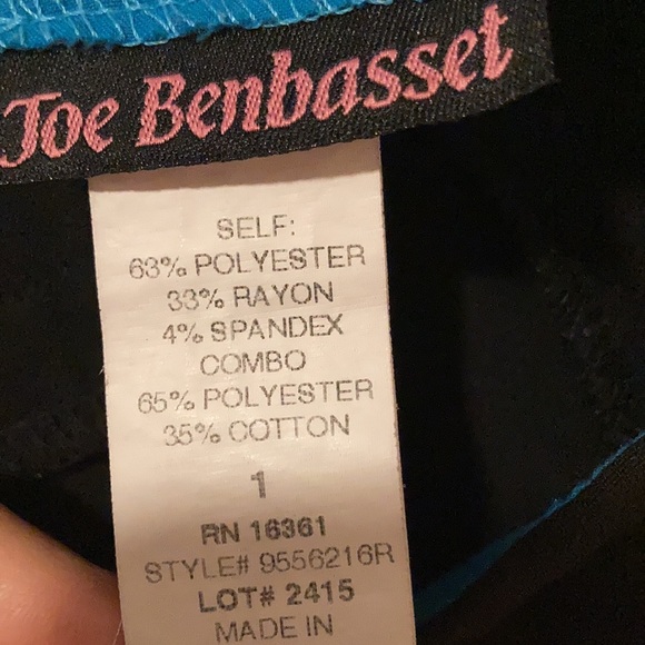 Joe Benbasset Black Bootcut Dress Pants size 1 - Picture 8 of 8
